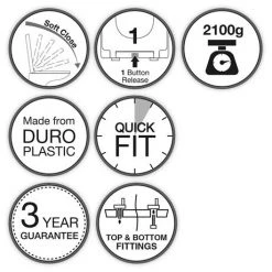 Arezzo Matt White Soft Close Toilet Seat -Toilet Accessories shop AZ WHT TS d1 460