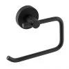Arezzo Matt Black Round Toilet Roll Holder -Toilet Accessories shop AZB116 prod