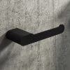Arezzo Matt Black Toilet Roll Holder -Toilet Accessories shop AZB165TR n p