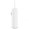 Arezzo Matt White Wall Mounted Toilet Brush + Holder -Toilet Accessories shop AZBRHMW n p