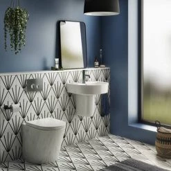 Arezzo Compact Concealed Cistern with Brushed Gunmetal Grey Flush Plate - Round Buttons -Toilet Accessories shop AZCCGUNR D5 460