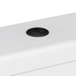 Arezzo Matt Black Cistern Flush Button - 38mm Hole