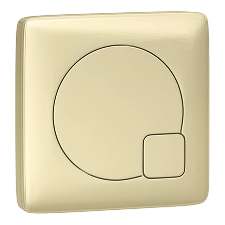 Arezzo Modern Brushed Brass Square Flush Plate - 70 x 70mm 3 Arezzo Modern Brushed Brass Square Flush Plate - 70 x 70mm