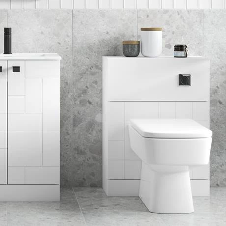 Arezzo Concealed WC Cistern incl. Chrome Square Flush Plate 4 Arezzo Concealed WC Cistern incl. Chrome Square Flush Plate - Image 2