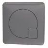 Arezzo Modern Gun Metal Grey Square Flush Plate - 70 x 70mm 1 Arezzo Modern Gun Metal Grey Square Flush Plate - 70 x 70mm -Toilet Accessories shop AZSQGG M