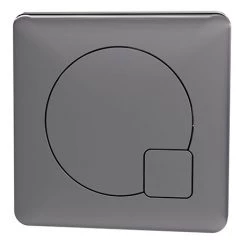 Arezzo Modern Gun Metal Grey Square Flush Plate - 70 x 70mm