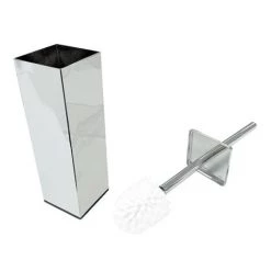 Arezzo Square Toilet Brush Chrome -Toilet Accessories shop AZSQTBCH detail1 460