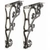 Burlington Chrome Ornate Medium Brackets - T32CHR 1 Burlington Chrome Ornate Medium Brackets - T32CHR -Toilet Accessories shop Burlington Chrome Ornate Medium Brackets T32CHR Medium