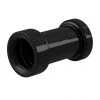 Burlington Jet Black Ceramic Straight Pan Connector - C29-JET -Toilet Accessories shop C29 JET P