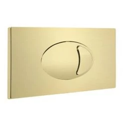 Cruze Dual Flush Concealed WC Cistern incl. Large Brushed Brass Push Button Plate -Toilet Accessories shop CBBPB01 lrg 460