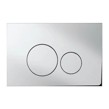 Crosswater Central Chrome Dual Flush Plate - CEFLUSHC+ 3 Crosswater Central Chrome Dual Flush Plate - CEFLUSHC+