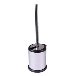 Cruze Polished Steel Freestanding Toilet Brush & Holder