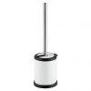 Cruze White Freestanding Toilet Brush & Holder -Toilet Accessories shop CFSWTBH P
