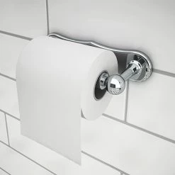 Chatsworth Traditional "Dog Bone" Toilet Roll Holder Chrome