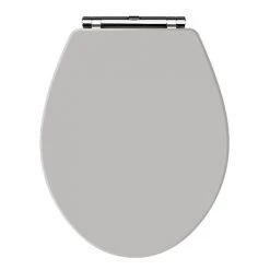 Carlton Stone Grey Wooden Soft Close Toilet Seat