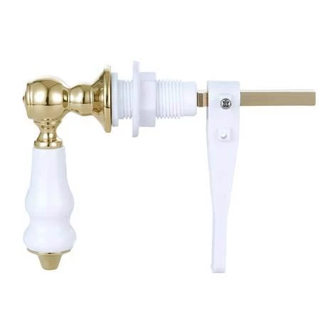 Coniston Gold Traditional Ceramic Cistern Lever 4 Coniston Gold Traditional Ceramic Cistern Lever - Image 2