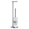 Smedbo Outline Lite Round Freestanding Toilet Brush and Roll Holder - FK607 1 Smedbo Outline Lite Round Freestanding Toilet Brush and Roll Holder - FK607 -Toilet Accessories shop FK607 P
