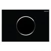 Geberit Sigma10 Black + Gloss Chrome Touchless Automatic Flush for UP320 Cistern
