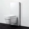 Geberit - Monolith WC Frame & Cistern for Wall Hung WC's - White/Aluminium -Toilet Accessories shop Geberit Monolith WC Frame Cistern for Wall Hung WCs White p