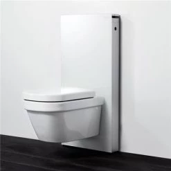 Geberit - Monolith WC Frame & Cistern for Wall Hung WC's - White/Aluminium
