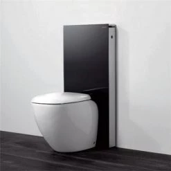 Geberit - Monolith WC Unit & Cistern for Floorstanding WC's - Black/Aluminium