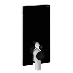 Geberit - Monolith WC Unit & Cistern for Floorstanding WC's - Black/Aluminium -Toilet Accessories shop Geberit Monolith WC Unit Cistern for Floorstanding WCs Black d4 375