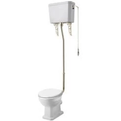 Gold High Level Traditional WC Flush Pipe Kit -Toilet Accessories shop Gold High Level Traditional WC Flush Pipe Kit d1 460