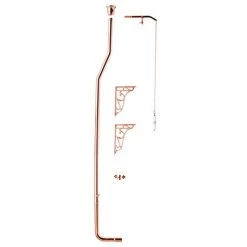 Rose Gold High Level Traditional WC Flush Pipe Kit