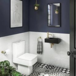 Arezzo Industrial Style Brushed Brass Toilet Roll Holder -Toilet Accessories shop ISBBRH d3 460