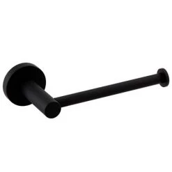 Arezzo Industrial Style Matt Black Toilet Roll Holder -Toilet Accessories shop ISBLKRH d2 460