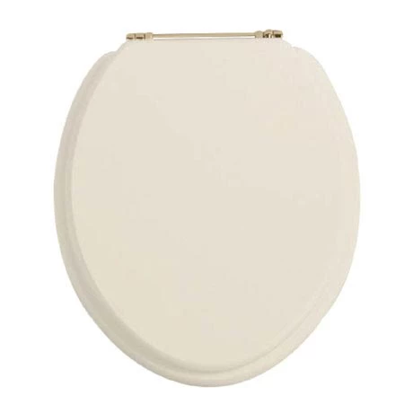 Heritage - Standard Toilet Seat with Gold Hinges - Various Colour Options 3 Heritage - Standard Toilet Seat with Gold Hinges - Various Colour Options