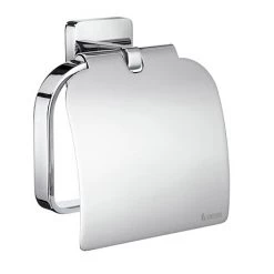 Smedbo Ice Toilet Roll Holder with Cover - Polished Chrome - OK3414