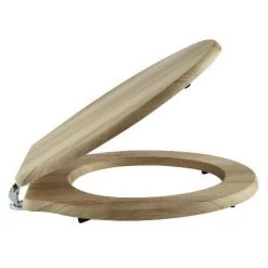 Old London - Natural Walnut Soft Close Toilet Seat (For Chancery Toilets) - NLS598 -Toilet Accessories shop Old London Natural Walnut Toilet Seat For Chancery Toilets NLS598 d1 460