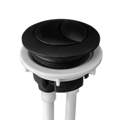 Arezzo Matt Black Push Button for Close Coupled Cisterns -Toilet Accessories shop PB02 MB d2 460