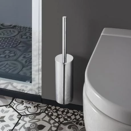 Crosswater MPRO Toilet Brush Holder - Brushed Stainless Steel - PRO025V 4 Crosswater MPRO Toilet Brush Holder - Brushed Stainless Steel - PRO025V - Image 2