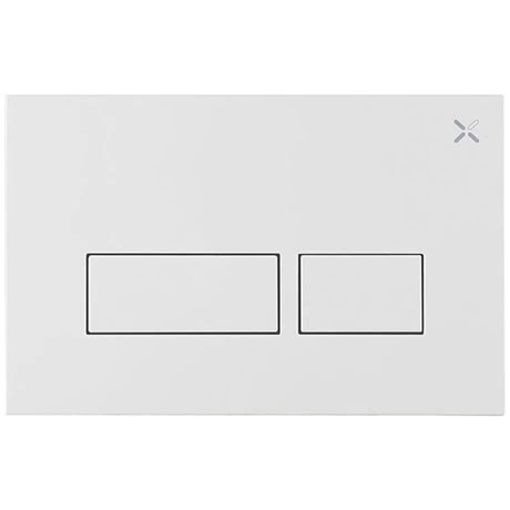 Crosswater MPRO Matt White Dual Flush Plate - PROFLUSHMW 3 Crosswater MPRO Matt White Dual Flush Plate - PROFLUSHMW