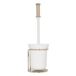 Croydex Grosvenor Flexi-Fix Toilet Brush & Holder - Gold - QM702403