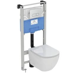 Ideal Standard Oleas P1 Chrome Pneumatic Dual Flush Plate - R0116AA -Toilet Accessories shop R0116JG D2 460