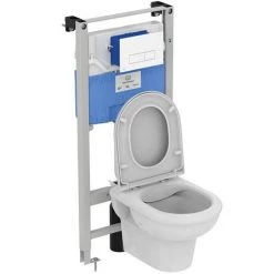 Ideal Standard Oleas P2 Matt Chrome Pneumatic Dual Flush Plate - R0119JG -Toilet Accessories shop R0119JG D2 460 1