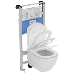 Ideal Standard Oleas M2 Chrome Mechanical Dual Flush Plate - R0121AA -Toilet Accessories shop R0121JG D2 460