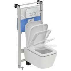 Ideal Standard Oleas M3 Chrome Mechanical Dual Flush Plate - R0123AA -Toilet Accessories shop R0123AA D2 460