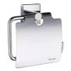 Smedbo House - Polished Chrome Toilet Roll Holder with Lid - RK3414 -Toilet Accessories shop RK3414 P