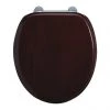 Burlington Bar Hinged Mahogany Toilet Seat - S12 2 Burlington Bar Hinged Mahogany Toilet Seat - S12 -Toilet Accessories shop S12 P