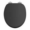 Burlington Soft Close Toilet Seat with Chrome Hinges - Matt Black 1 Burlington Soft Close Toilet Seat with Chrome Hinges - Matt Black -Toilet Accessories shop S48 P