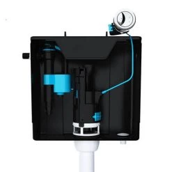 Viva Skylo Bottom & Side Entry Black Concealed Cistern -Toilet Accessories shop SKYCC01 D2 460