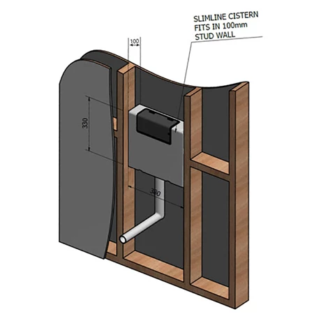 Slimline Concealed Cistern 4 Slimline Concealed Cistern - Image 2