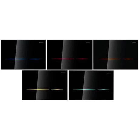 Geberit - Touchless Dual Flush for UP320 Cistern - Sigma80 - Smoked Glass Reflective 5 Geberit - Touchless Dual Flush for UP320 Cistern - Sigma80 - Smoked Glass Reflective - Image 3