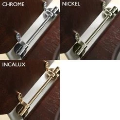 Silverdale Dark Oak Wooden High/Low Level Toilet Seat with Chrome Hinges -Toilet Accessories shop Silverdale Dark Oak Wooden Seat for High Low Level Toilets detail1 460