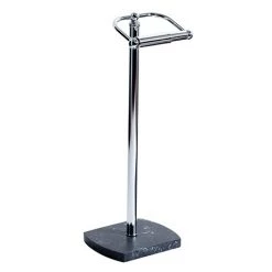 Trafalgar Anthracite Marble Effect Freestanding Toilet Roll Holder