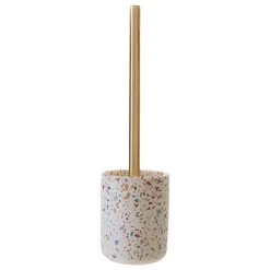Toreno Terrazzo-Effect Concrete Toilet Brush Holder